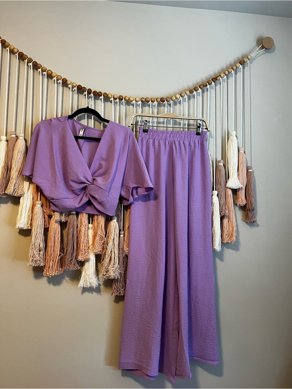 Zeanna Lavender set size S NWOT